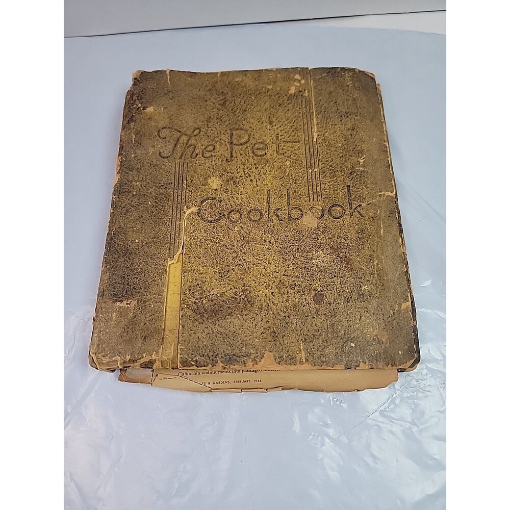 Vintage 1935 The Pet Cookbook Pet Milk Company Recipe Binder St Louis Advertisin